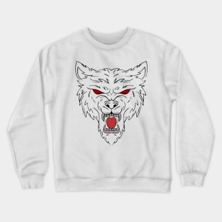 Angry wolf Crewneck Sweatshirt